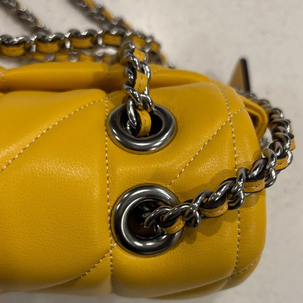 Coach Mustard Tabby 20 Shoulder Bag - Picture 8 of 12